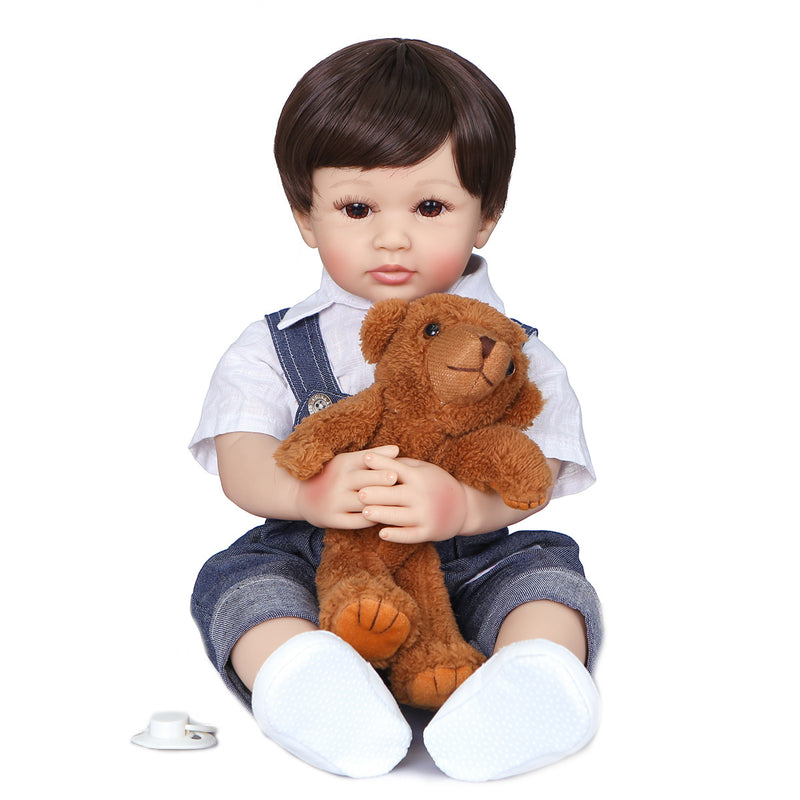 Reborn Baby Jeans 60 cm Baby Boy Simulation Doll