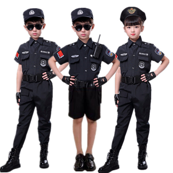 Children's SWAT uniforms summer police equipment