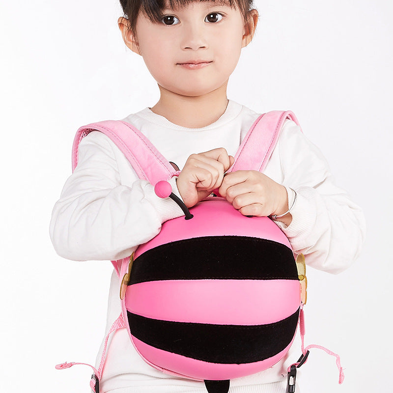 Supercute preschool children anti loss book bag small bee shoulder bag pack mini one generation