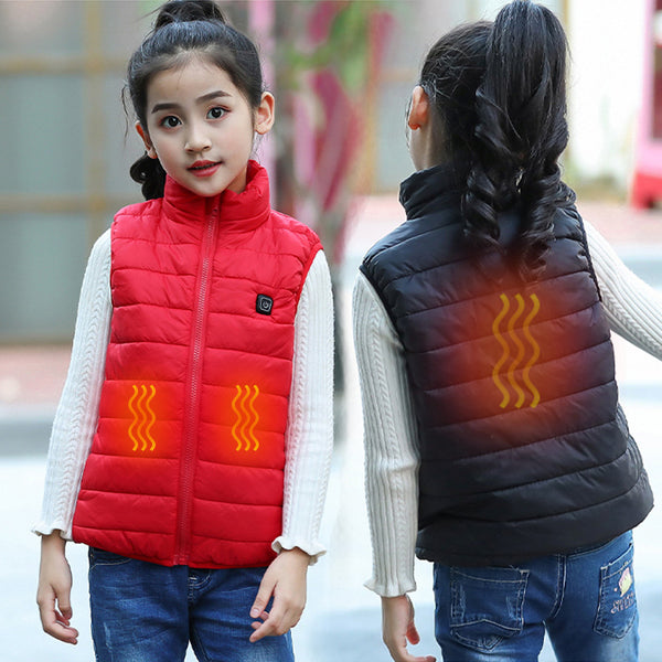 Charging smart children heating vest