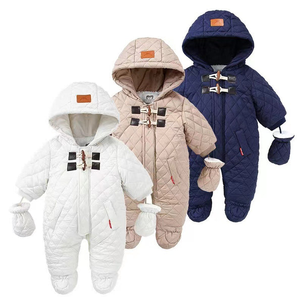 Hooded One-piece Clothes For Infants And Toddlers
