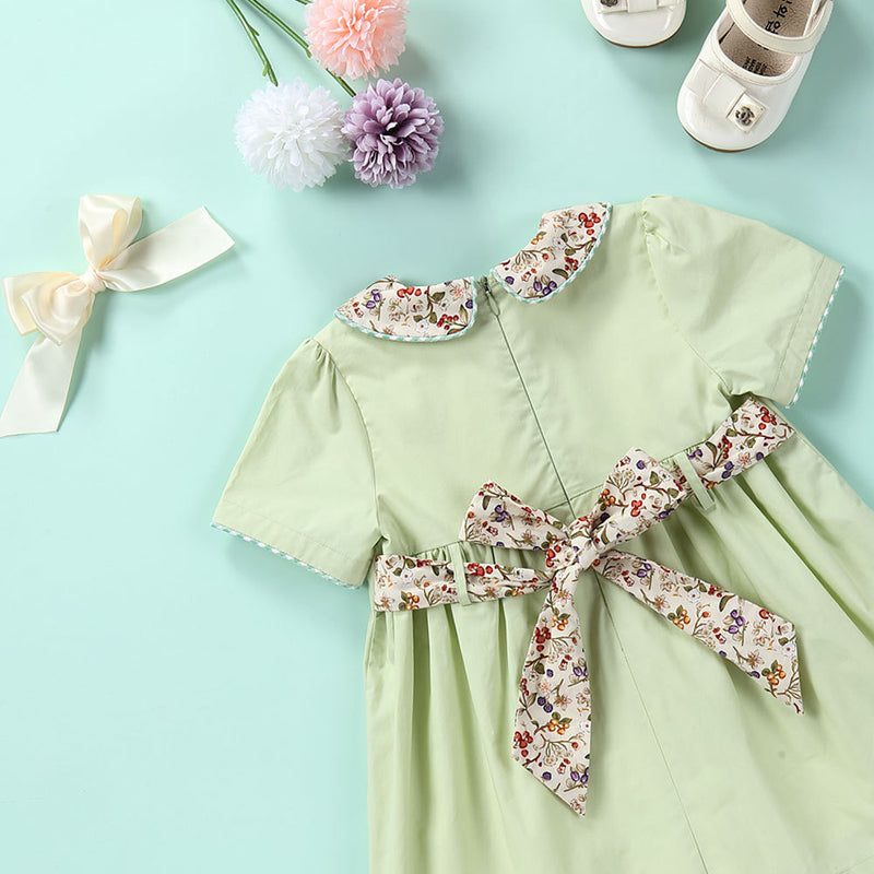 Spring Girl Baby Pastoral Floral Dress
