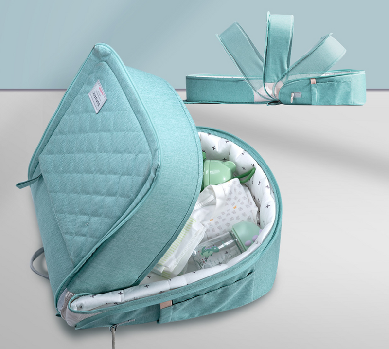 Portable crib can be foldable and mobile anti-pressure