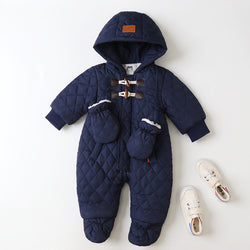 Hooded One-piece Clothes For Infants And Toddlers